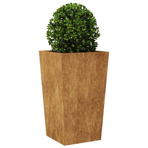 vidaXL Garden Planter 45x45x75 cm Weathering Steel