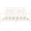 vidaXL Bed Frame without Mattress White 160x200 cm Solid Wood Pine