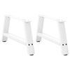vidaXL Coffee Table Legs A-Shaped 2 pcs White&nbsp;60x(30-31) cm Steel