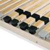 vidaXL Slatted Bed Base without Mattress with 28 Slats 7 Zones 120x200 cm