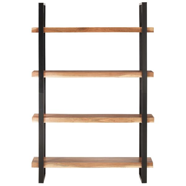 vidaXL 4-Tier Bookcase 120x40x180 cm Solid Acacia Wood