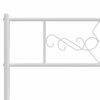 vidaXL Metal Replace Headboard White 193 cm