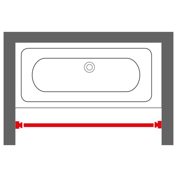 Sealskin Telescopic Shower Curtain Rod 125-220 cm White