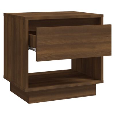 vidaXL Bedside Cabinets 2 pcs Brown Oak 45x34x44 cm Engineered Wood