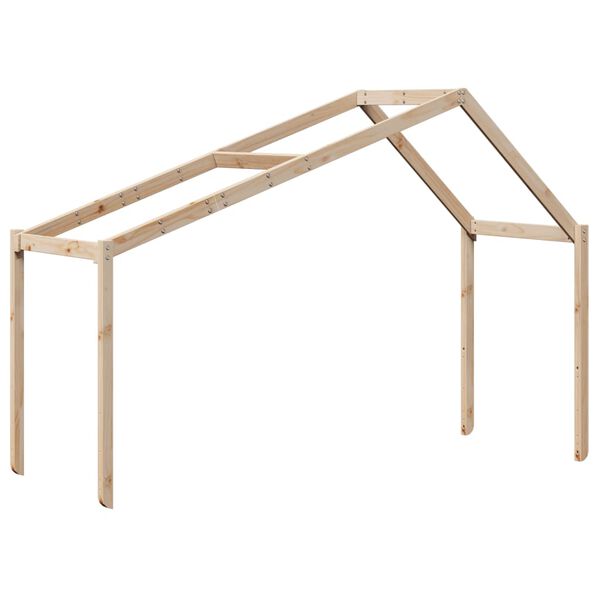 vidaXL Kids' Bed Roof 213x85.5x144.5 cm Solid Wood Pine