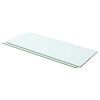 vidaXL Glass Panel | Set of 2 | Clear | Tempered Glass | 60x20 cm | Durable