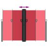 vidaXL Retractable Side Awning Red 180x1200 cm