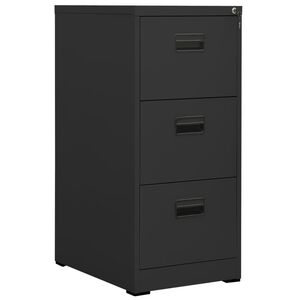 vidaXL Filing Cabinet Anthracite 46x62x102.5 cm Steel