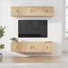 vidaXL 6 Piece TV Cabinet Set Sonoma Oak Engineered Wood