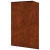 vidaXL Garden Planters 2 pcs Triangular 50x43x75 cm Weathering Steel