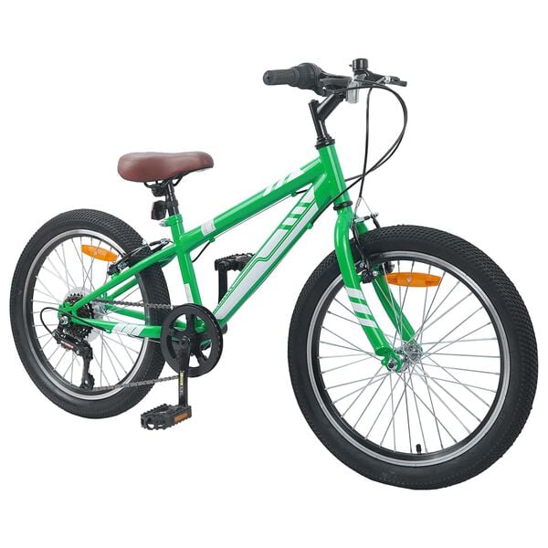 vidaXL Mountain Bike 20'' 6-Speed for 5-8 Years Old Green