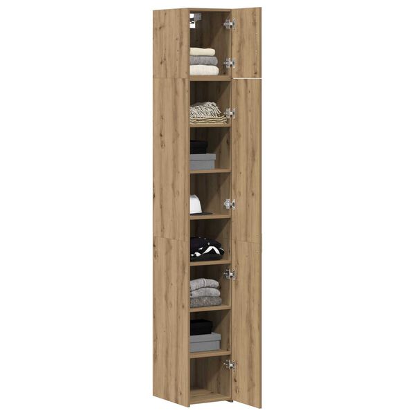 vidaXL Storage Cabinet 3 pcs Artisan Oak 30 x 42.5 x 225 cm