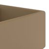 vidaXL Luxury Basin Overflow Square Matt Cream 41x41 cm Ceramic