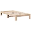vidaXL Bed Frame without Mattress 100x200 cm Solid Wood Pine