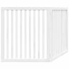 vidaXL Dog Gate Foldable 2 Panels White 160 cm Poplar Wood