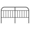 vidaXL Metal Headboard Black 180 cm