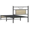 vidaXL Bed Frame without Mattress Sonoma Oak 90x190 cm Single Engineered Wood