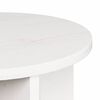 vidaXL Coffee Table 2 pcs White Solid Pine wood