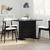 vidaXL Dining Table Black oak 110 x 60 x 75 cm Engineered wood