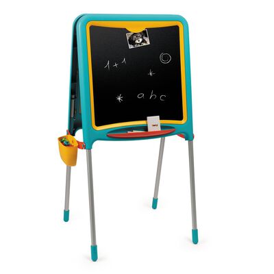 Smoby Kids Drawing Board Turquoise and Yellow