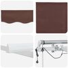 vidaXL Automatic Retractable Awning with LED Brown 500x300 cm