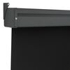 vidaXL Balcony Side Awning 125x250 cm Black