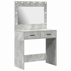 vidaXL Dressing Table Concrete Grey 78.5 x 41 x 135 cm Engineered Wood