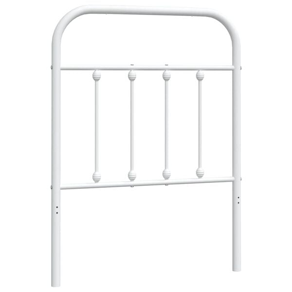 vidaXL Metal Replace Headboard White 75 cm