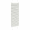vidaXL Pleated Blind Light Grey 40x150 cm Fabric Width 39.4 cm Polyester