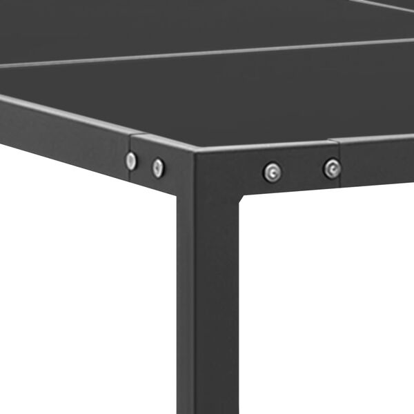 vidaXL Garden Table Anthracite 130x130x72 cm Steel and Glass