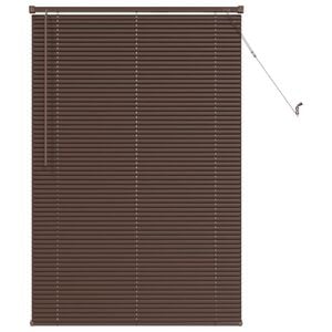 vidaXL Venetian Blind Manual Dark Brown with Pattern 150 x 80 cm PVC