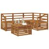 vidaXL Outdoor Sofa Set 5 pcs Natural Solid Acacia Wood