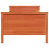 vidaXL Bed Frame with Headboard Wax Brown 80 x 200 cm Engineered Wood