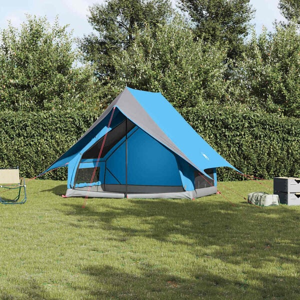 vidaXL Tents with Roof with Air Vent Blue 220 x 233 x 184 cm Polyester