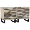 vidaXL Bedside Cabinet 2 pcs White 40 x 33 x 46 cm Engineered Wood