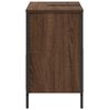 vidaXL Bathroom Basin Cabinet with Drawers Brown Oak 60x34.5x60 cm