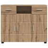 vidaXL Wooden Cabinet Artisan Oak 88.5 x 30.5 x 73 cm Engineered Wood