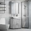 vidaXL Bathroom Furniture Set TULUM Grey Sonoma Engineered Wood