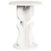 vidaXL Coffee Table White 39.5 x 39.5 x 53.5 cm Solid pine wood