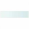 vidaXL Shelves 2 pcs Panel Glass Clear 110x25 cm