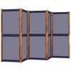 vidaXL 5-Panel Room Divider Dark Blue 350x180 cm