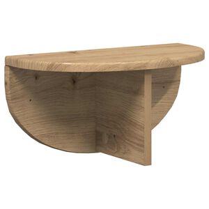 vidaXL Wall Shelf Wall-Mounted Artisan Oak 38 x 19 x 19 cm