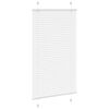 vidaXL Pleated Blind White 75x100 cm Fabric Width 74.4 cm Polyester