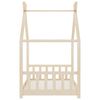 vidaXL Kids Bed Frame Solid Pine Wood 90x200 cm