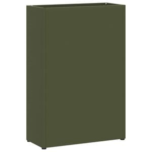 vidaXL Rain Umbrella Stand Olive Green 28 x 12 x 41 cm Steel