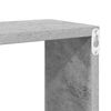 vidaXL Wall Cube Shelf 4 pcs Concrete Grey 60x15x23 cm Engineered Wood