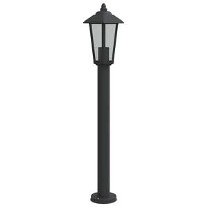 vidaXL Outdoor Floor Lamp Black 80 cm Stainless Steel