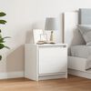 vidaXL Bedside Cabinet White 40x30.5x40 cm Solid Pinewood
