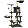 vidaXL Cat Tree with Sisal Scratching Posts Dark Grey 122 cm