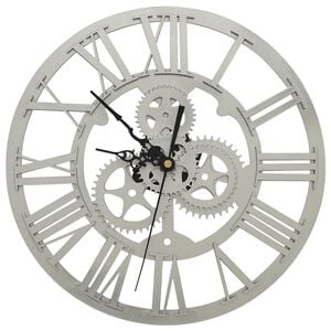 vidaXL Wall Clock Silver 30 cm Acrylic